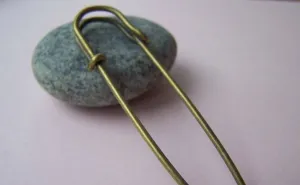10 pcs Antique Bronze Safety Pins Brooch 70mm A3870