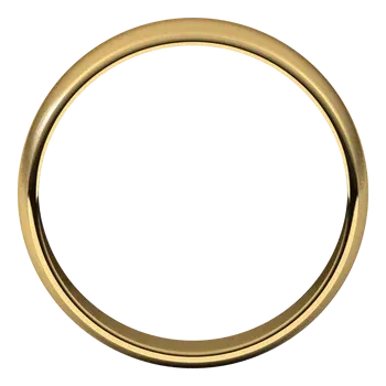 14k Gold 5MM Half Round Light Classic Wedding Band