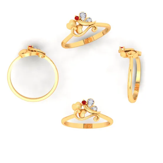14k Uniquely Designed Gold Ring From The Amazea Collection