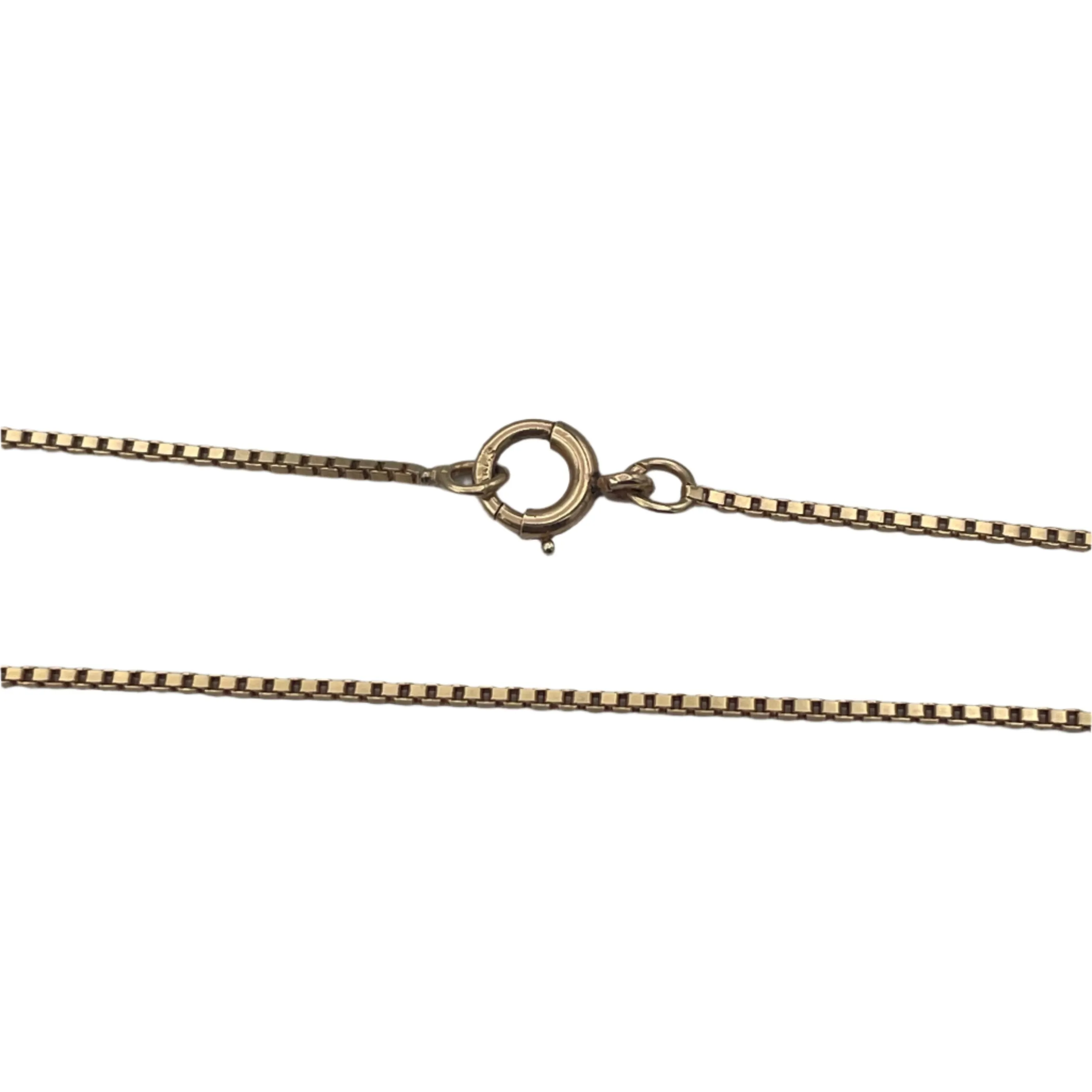 14K yellow gold birks box link chain