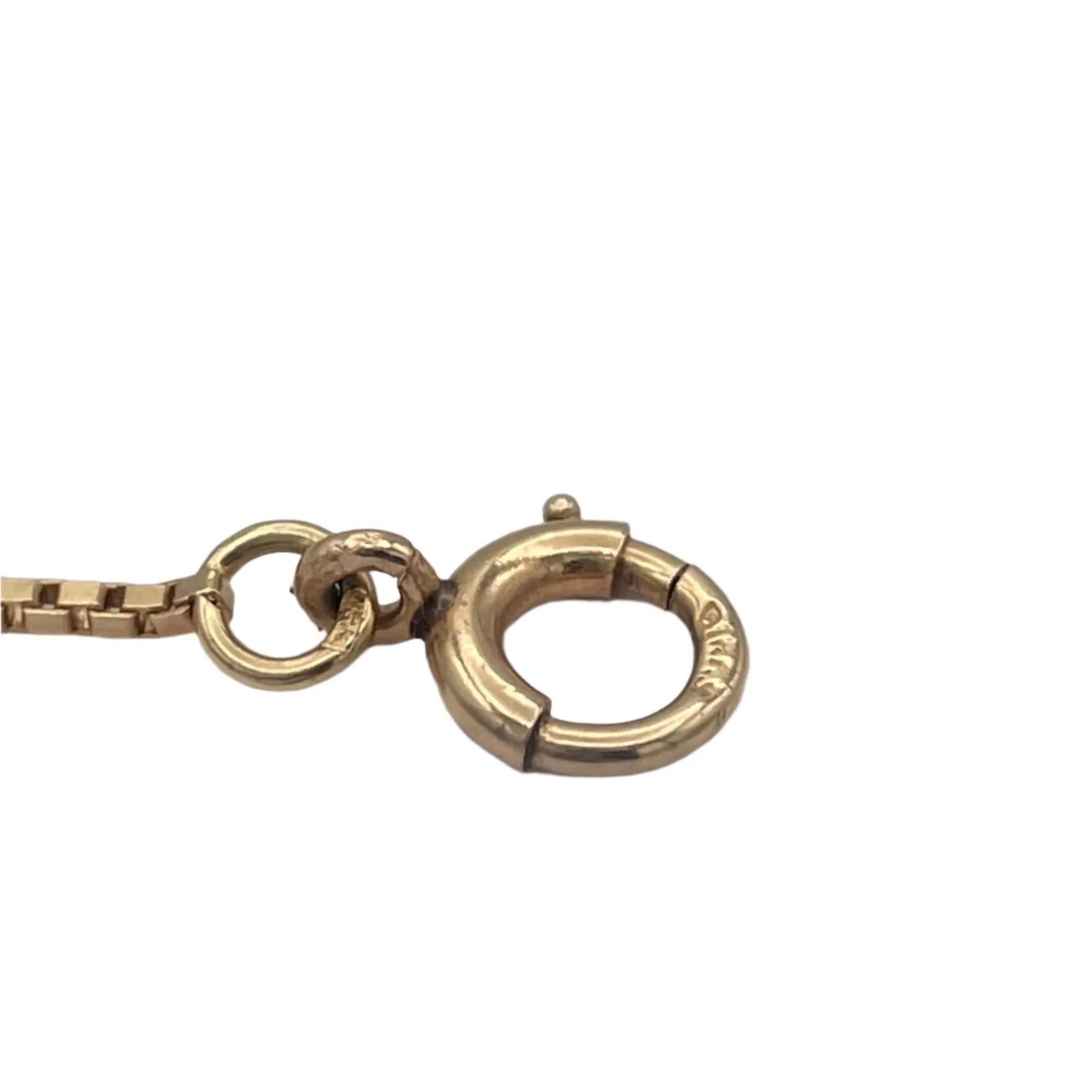 14K yellow gold birks box link chain