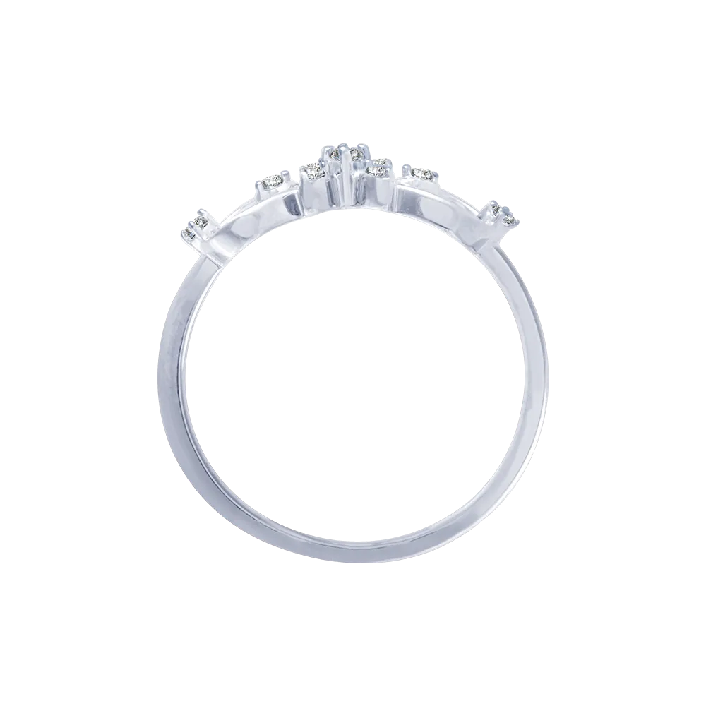 14KT (585) White Gold And Diamond Ring For Women