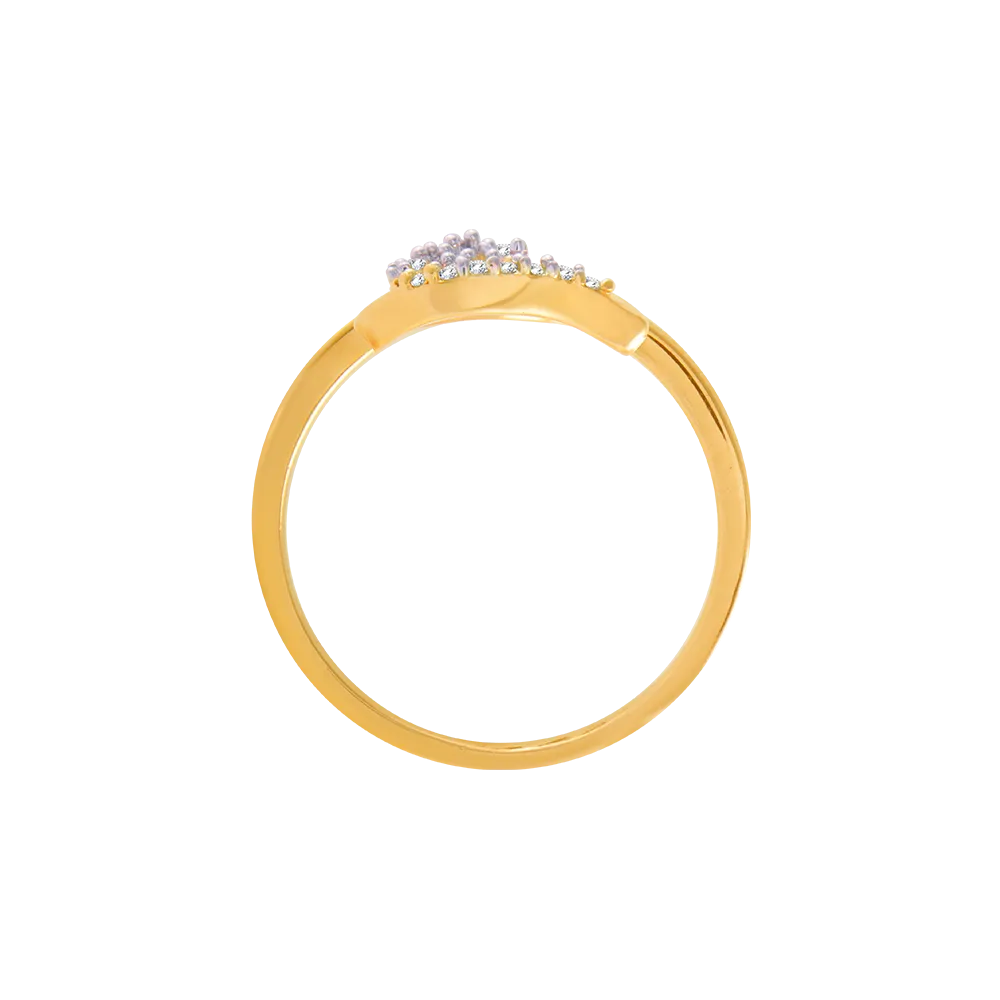 14KT (585) Yellow Gold And Diamond Ring For Women