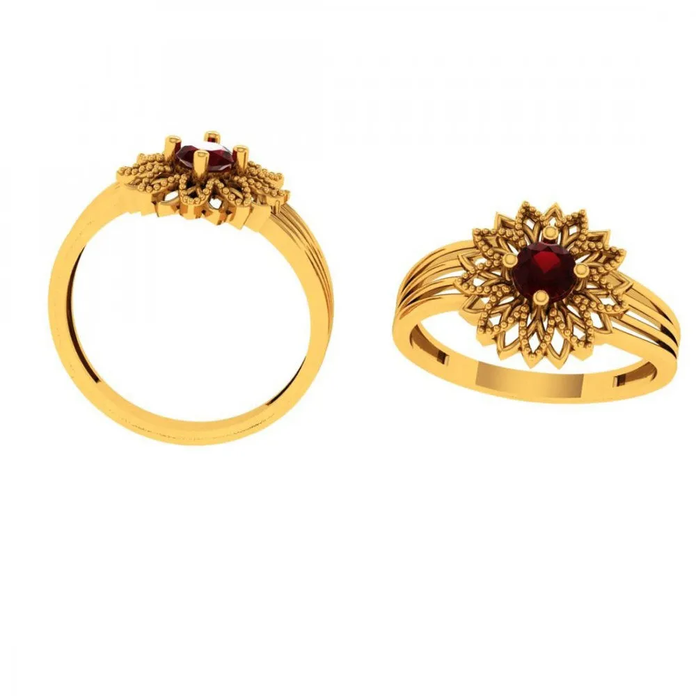 14KT (585) Yellow Gold Ring For Women