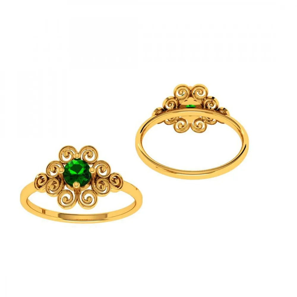 14KT (585) Yellow Gold Ring For Women