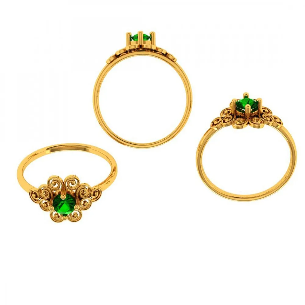 14KT (585) Yellow Gold Ring For Women