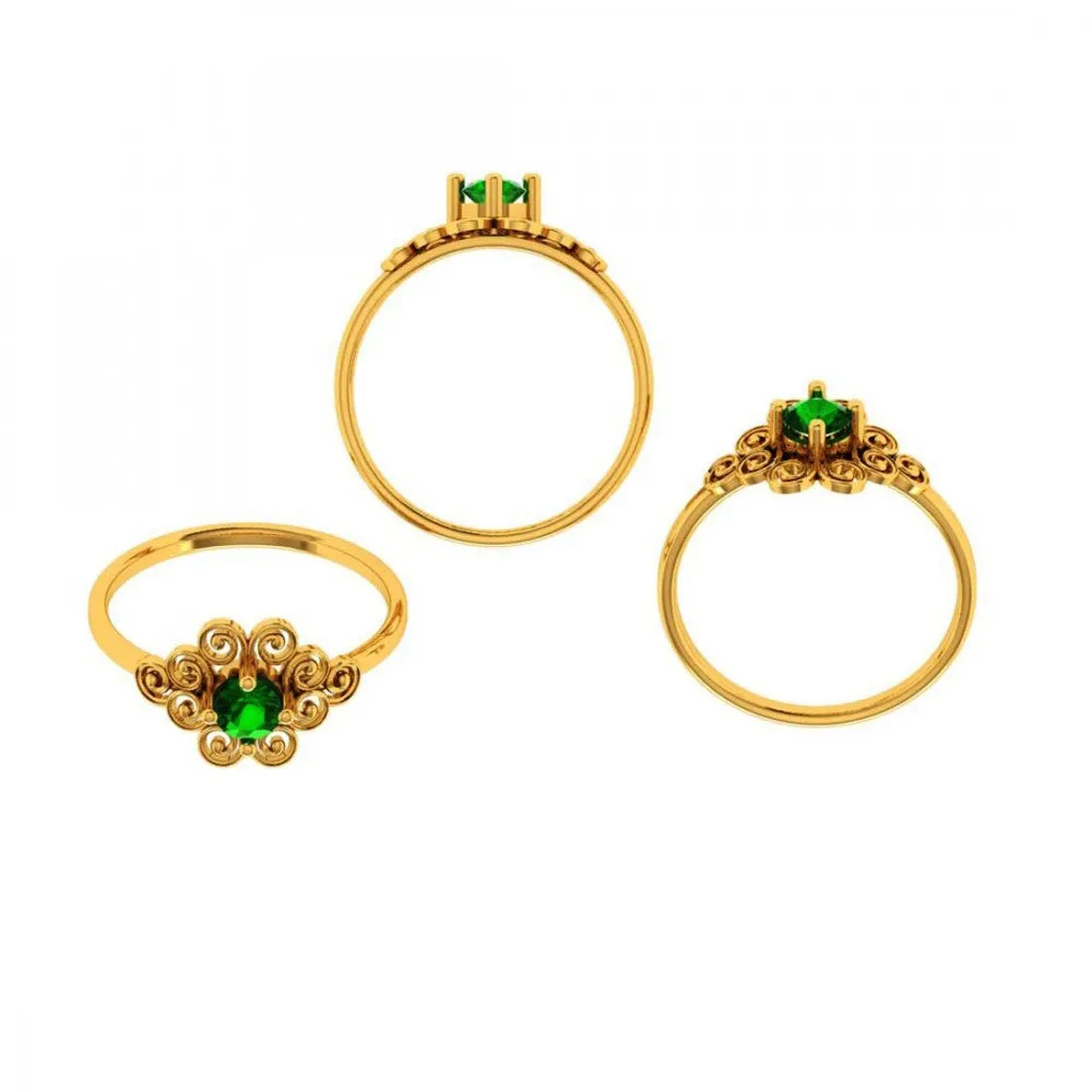 14KT (585) Yellow Gold Ring For Women
