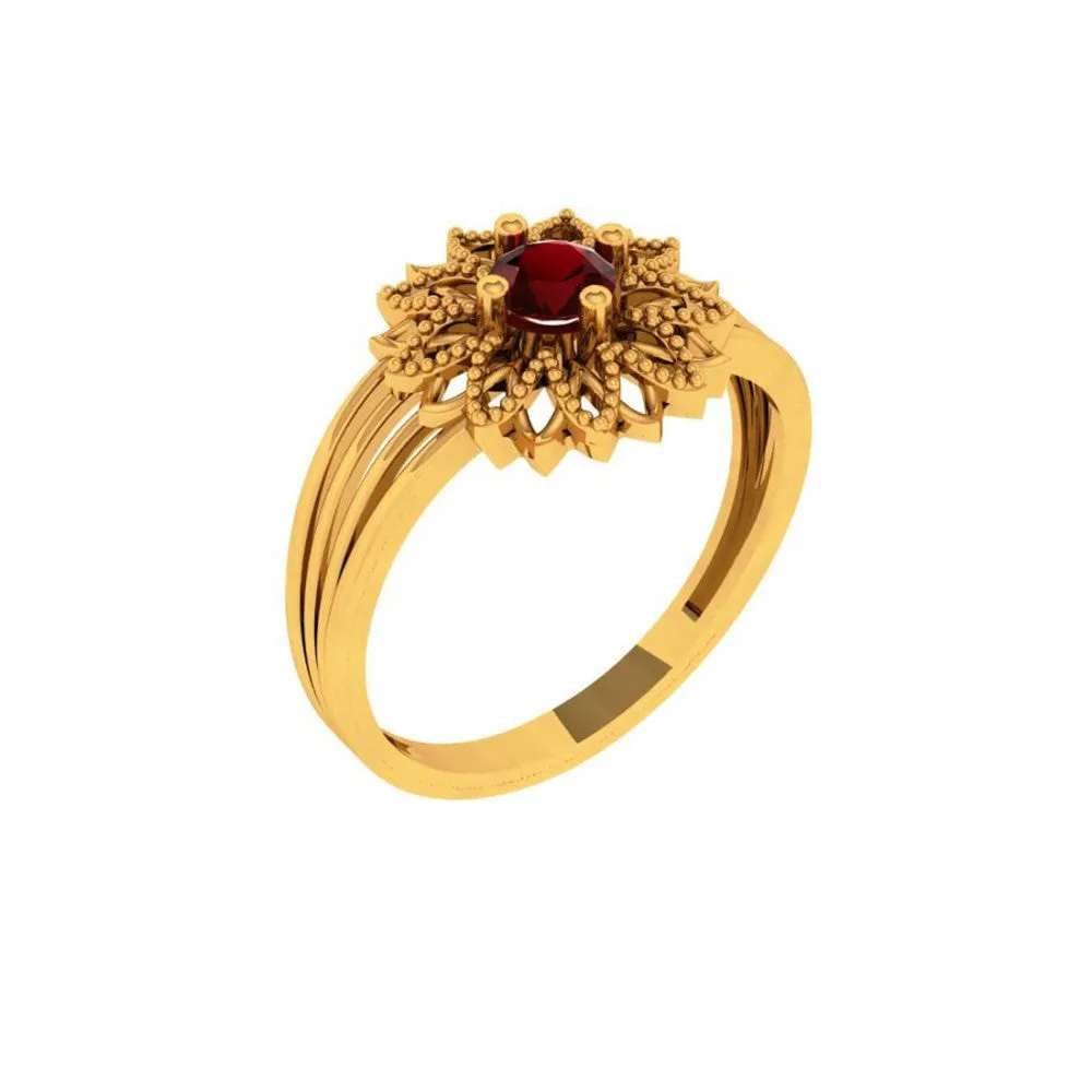 14KT (585) Yellow Gold Ring For Women