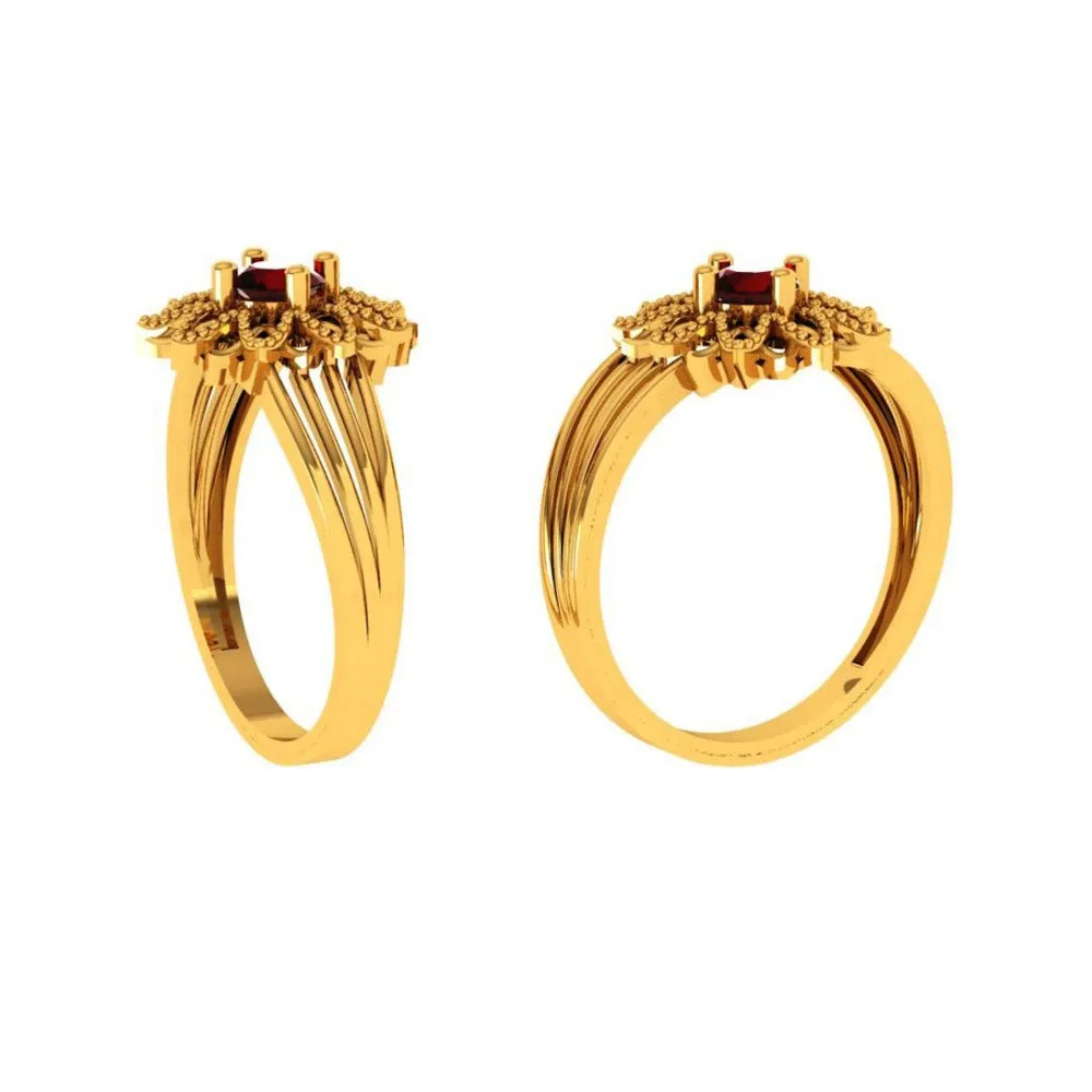 14KT (585) Yellow Gold Ring For Women