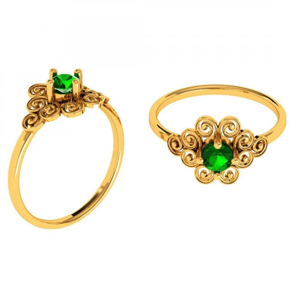 14KT (585) Yellow Gold Ring For Women