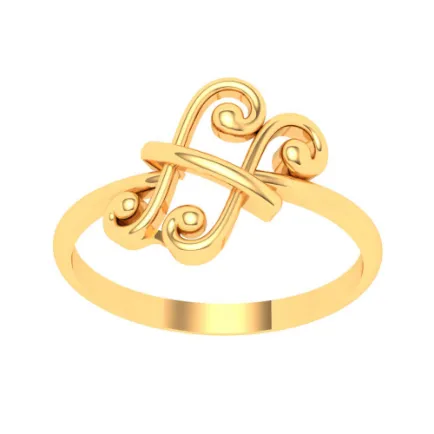 14KT Musical Note Gold Ring From Amazea Collection