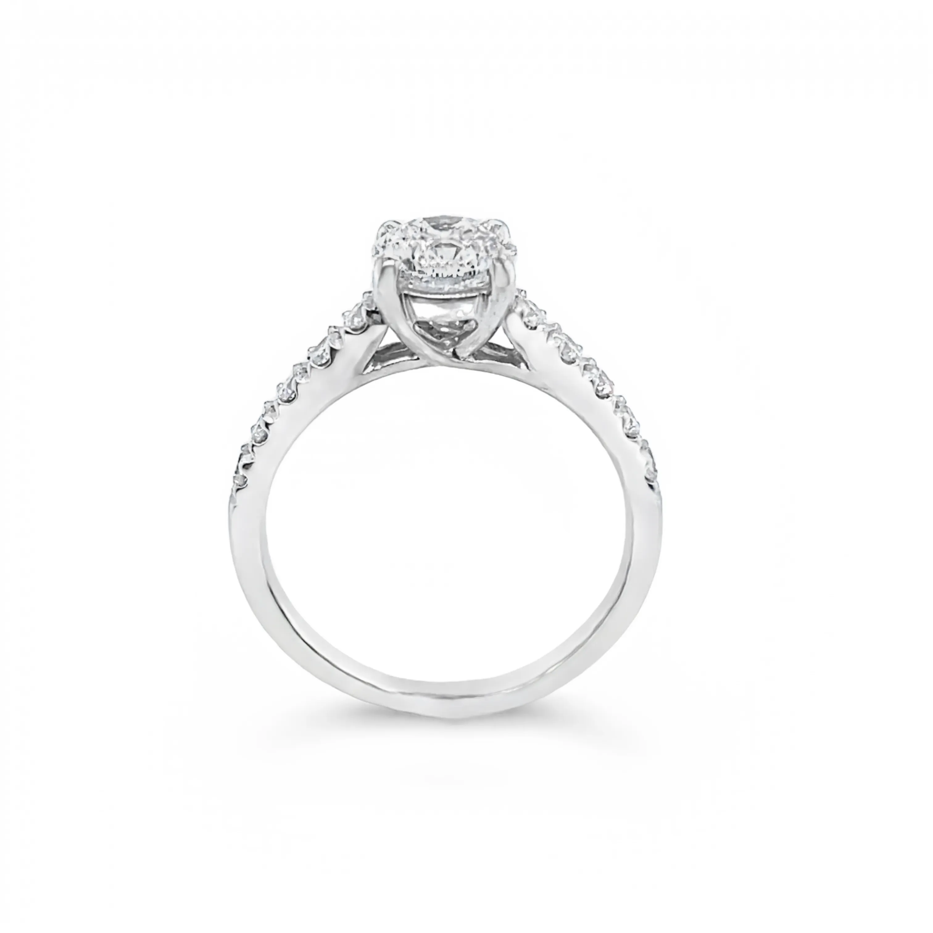 18ct White Gold Round Brilliant Cut 1.29ct Diamond Ring