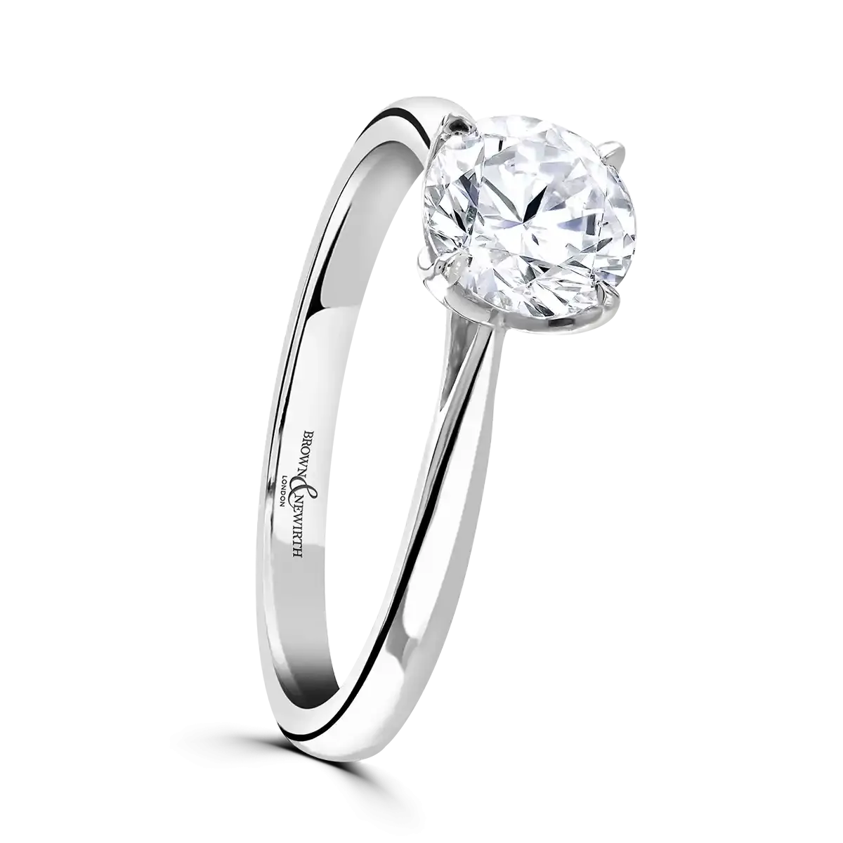 18ct Yellow Gold 2ct Round Brilliant Cut Laboratory Grown Diamond Solitaire