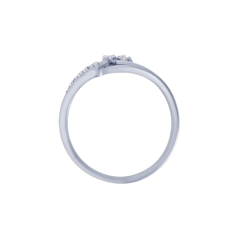 18KT (750) White Gold And Diamond Ring For Women