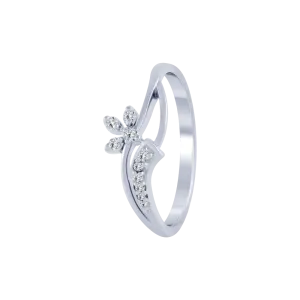 18KT (750) White Gold And Diamond Ring For Women