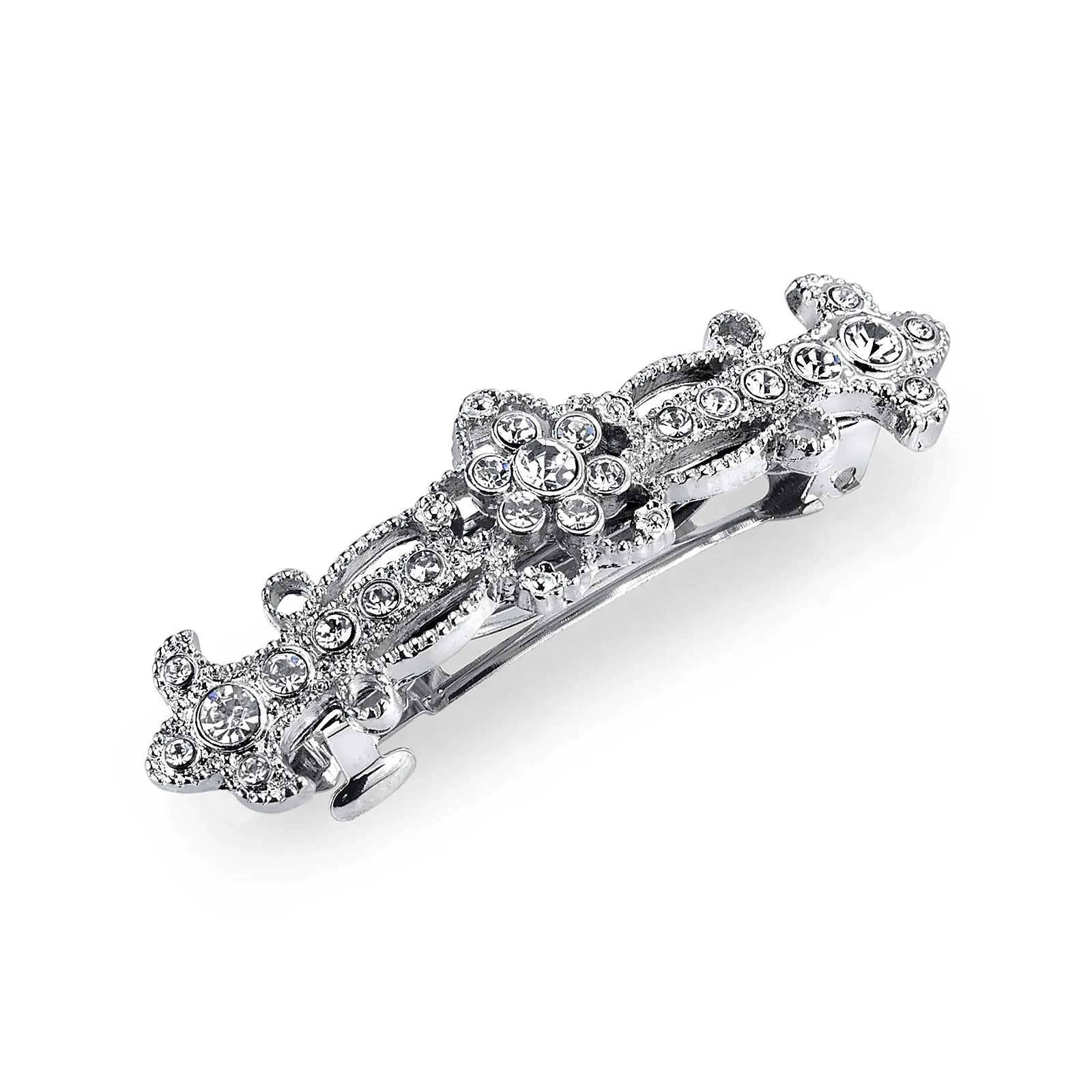 1928 Bridal Fleur De Cristal Bridal Bar Barrette
