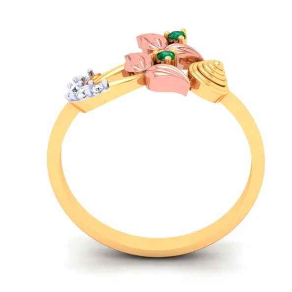 22k Gorgeous Gold Ring Embedded With Finest Quality Stones From Online Exclusive