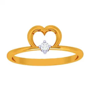 22k Heartfelt Gold Ring For Your Valentines
