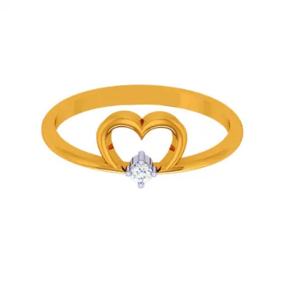 22k Heartfelt Gold Ring For Your Valentines