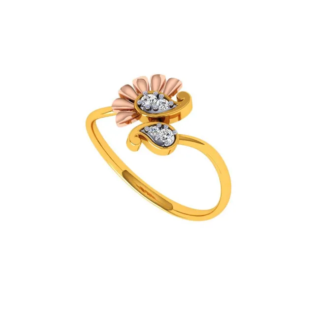 22KT (916) Yellow Gold Ring For Women