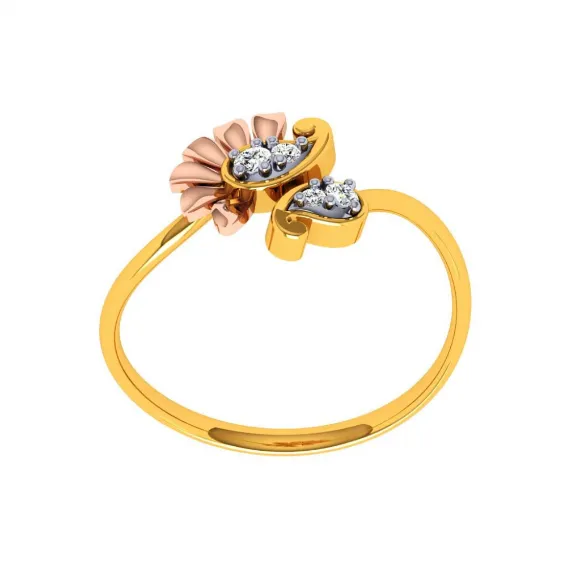 22KT (916) Yellow Gold Ring For Women