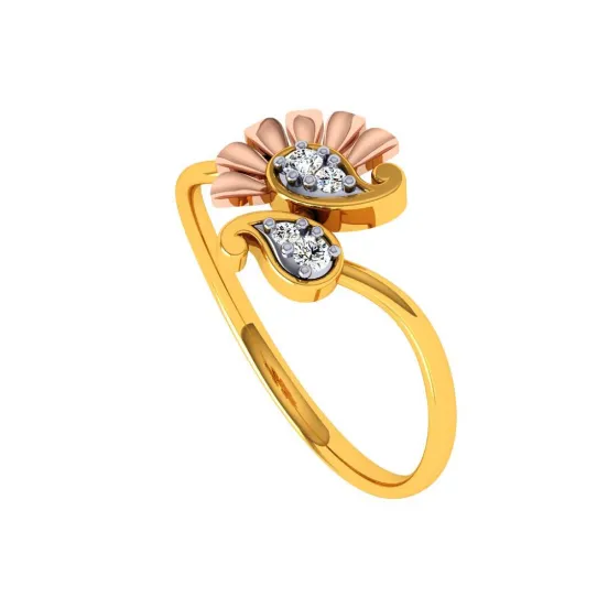 22KT (916) Yellow Gold Ring For Women