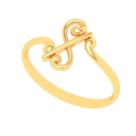 22KT Musical Note Gold Ring From Goldlites Collection