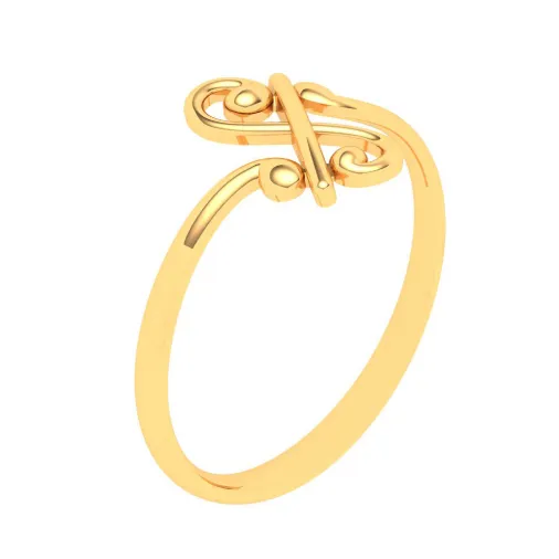 22KT Musical Note Gold Ring From Goldlites Collection