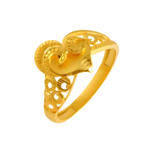 22KT Yellow Gold Ring For Women