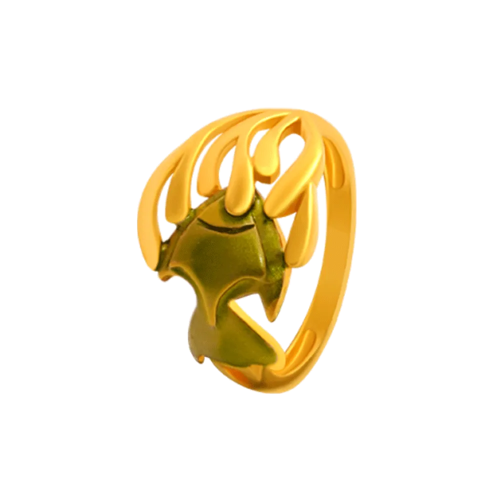 22KT Yellow Gold Ring For Women