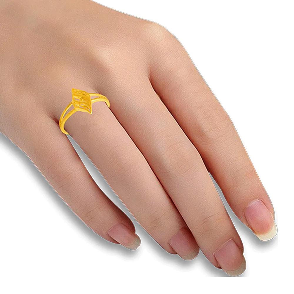22KT Yellow Gold Ring For Women