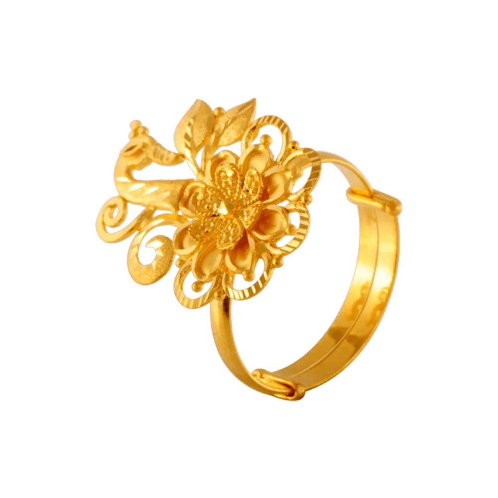22KT Yellow Gold Ring For Women