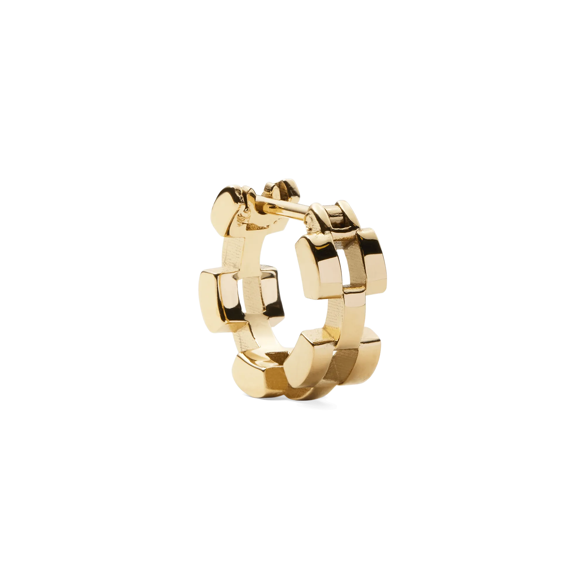 3-Link Earrings Gold