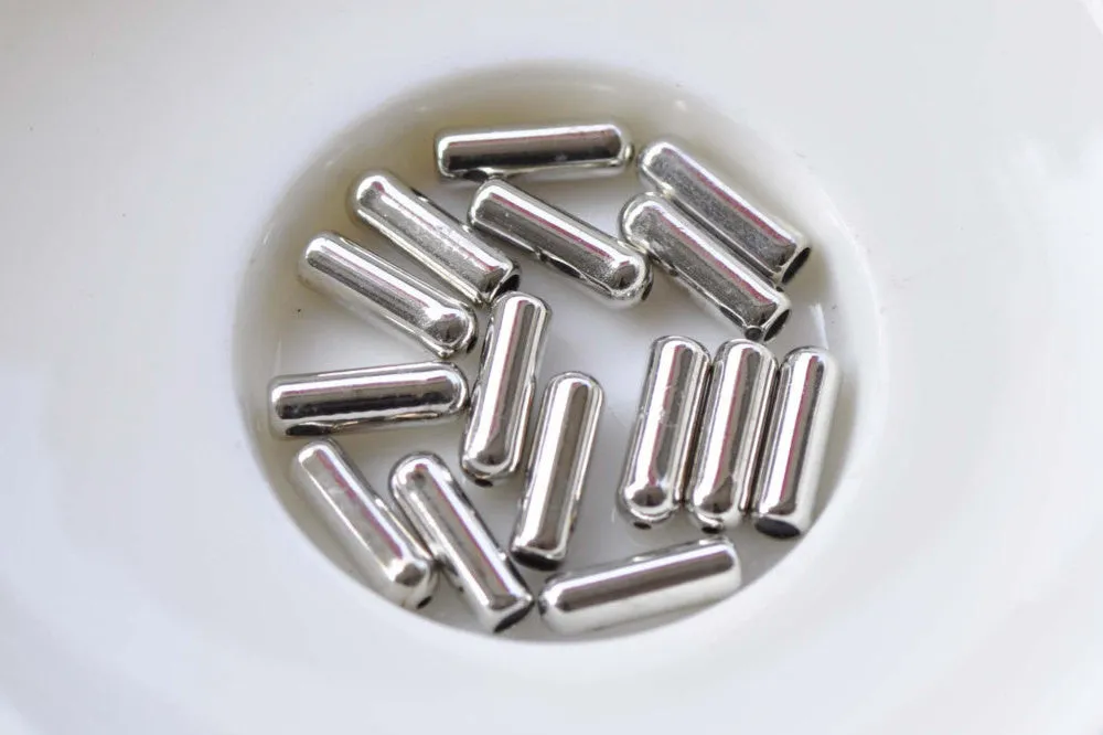 50 pcs Platinum Stick Pin Bottom Clutch Rubber Stoppers Backs A8729