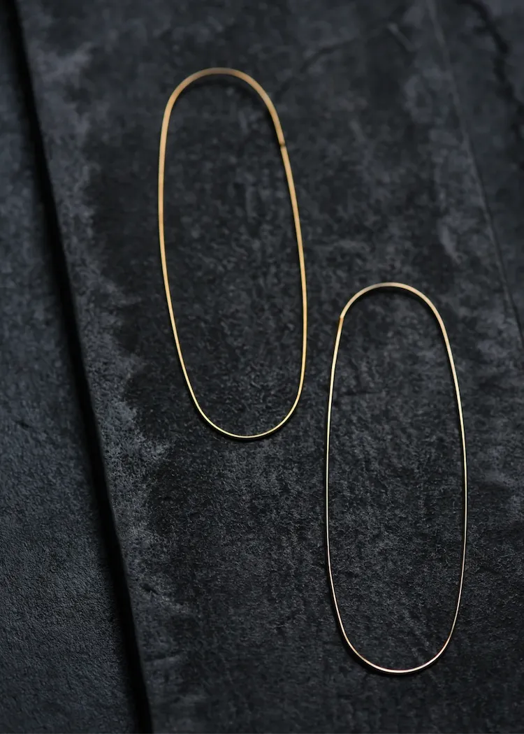 8.6.4. Design | Long Oval Hoops | 14k Gold Filled