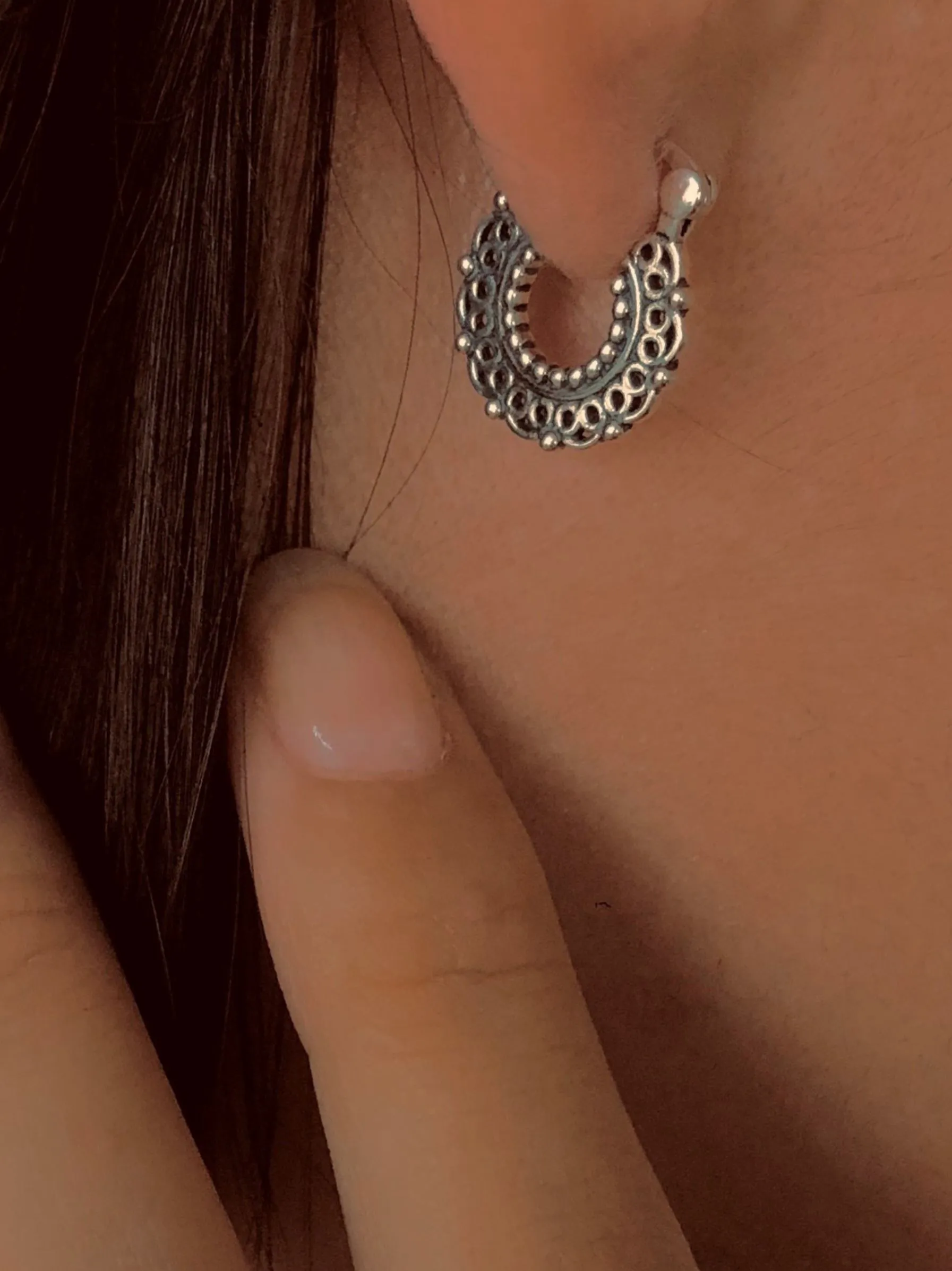 925 Silver Plated Silver Earrings