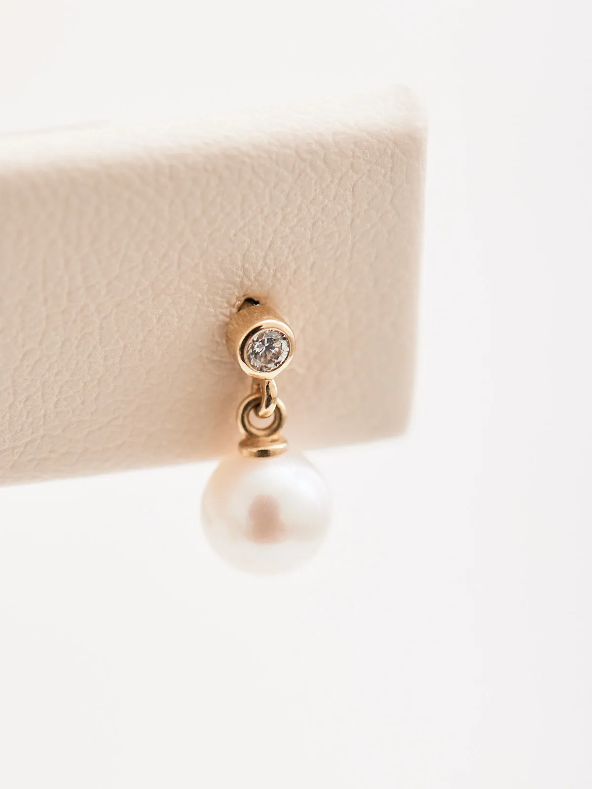 Akoya Pearl & Diamond Drop Earrings