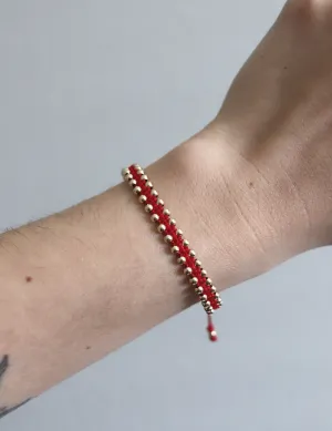 Ally 18k Gold-Filled Bracelet ??Red