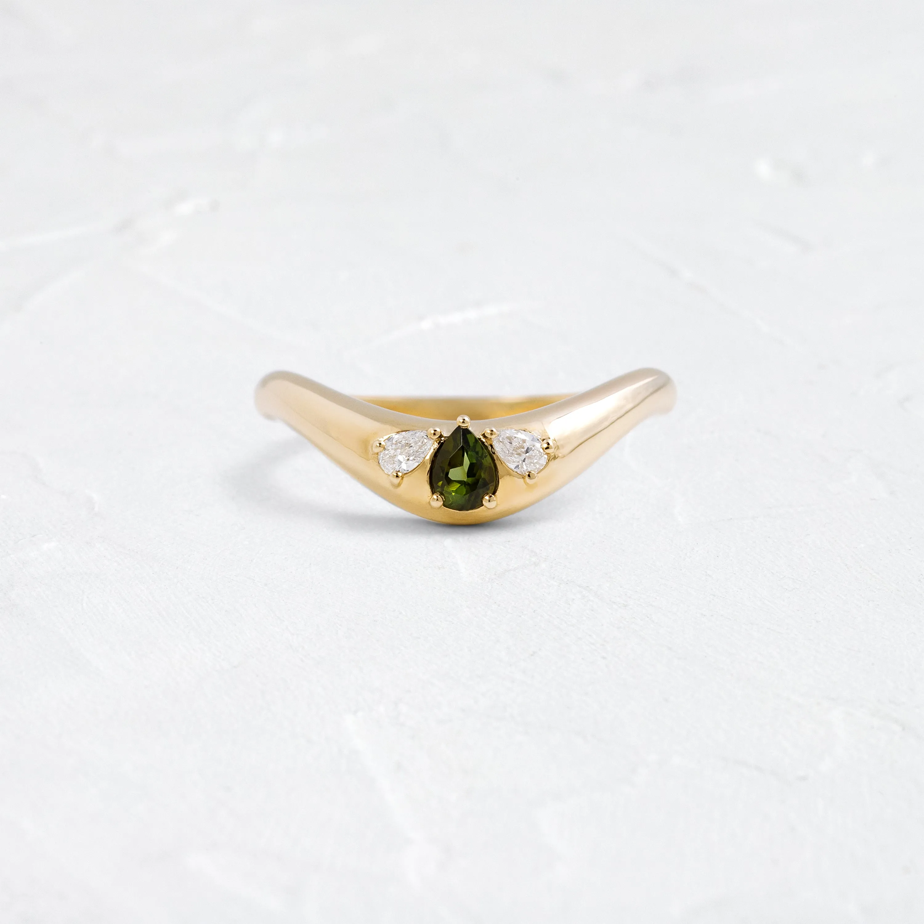 Amplify Band with Green Tourmaline