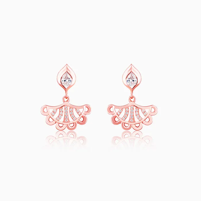 Anushka Sharma Rose Gold Diya Inspired Earrings