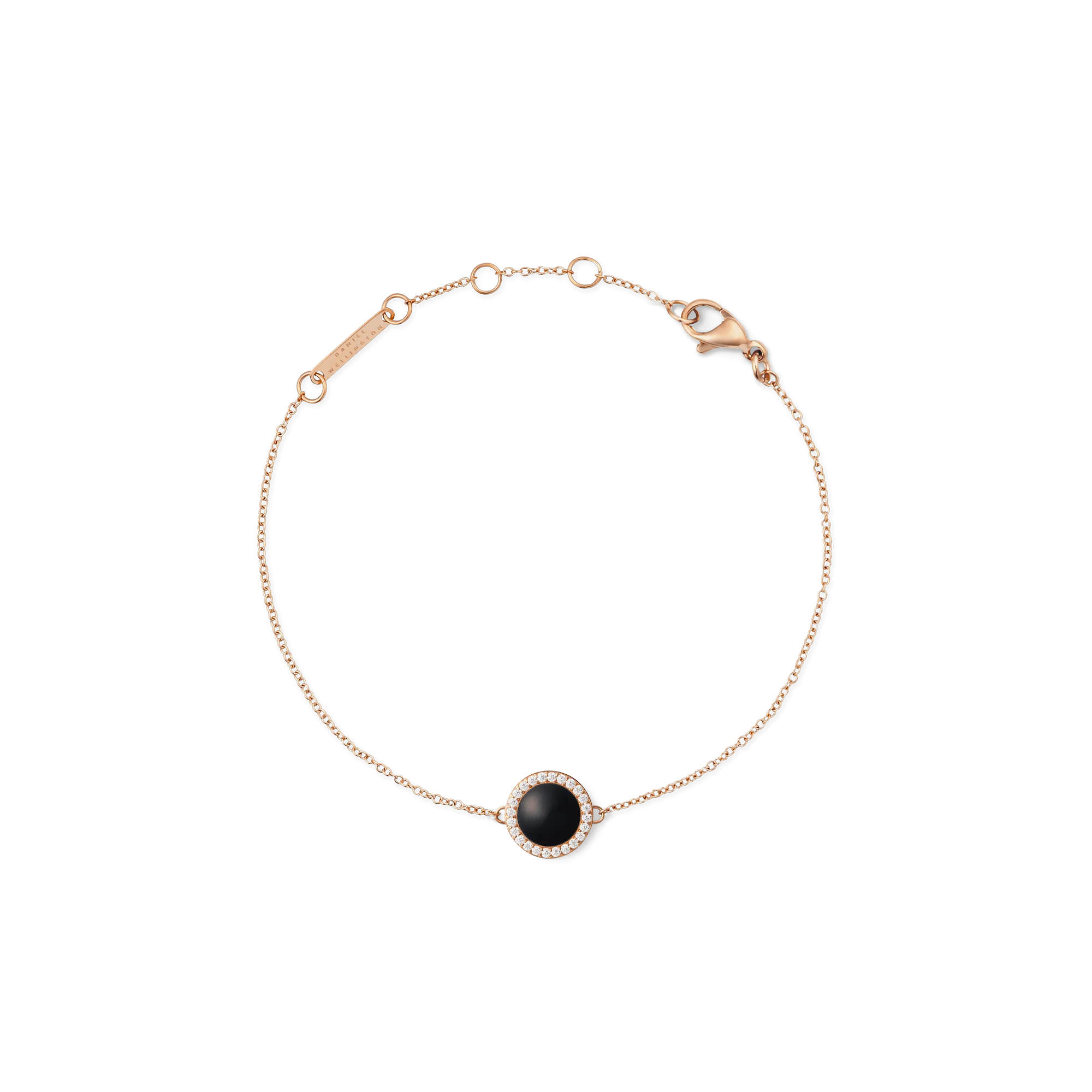 Audrey Bracelet Black Agathe Rose Gold