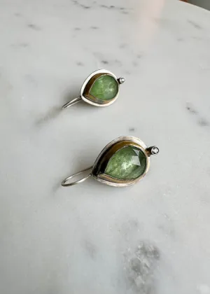 Austin Titus | Green Kyanite   Diamond Earring