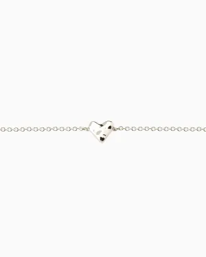 Baby Organic Heart Bracelet | Silver