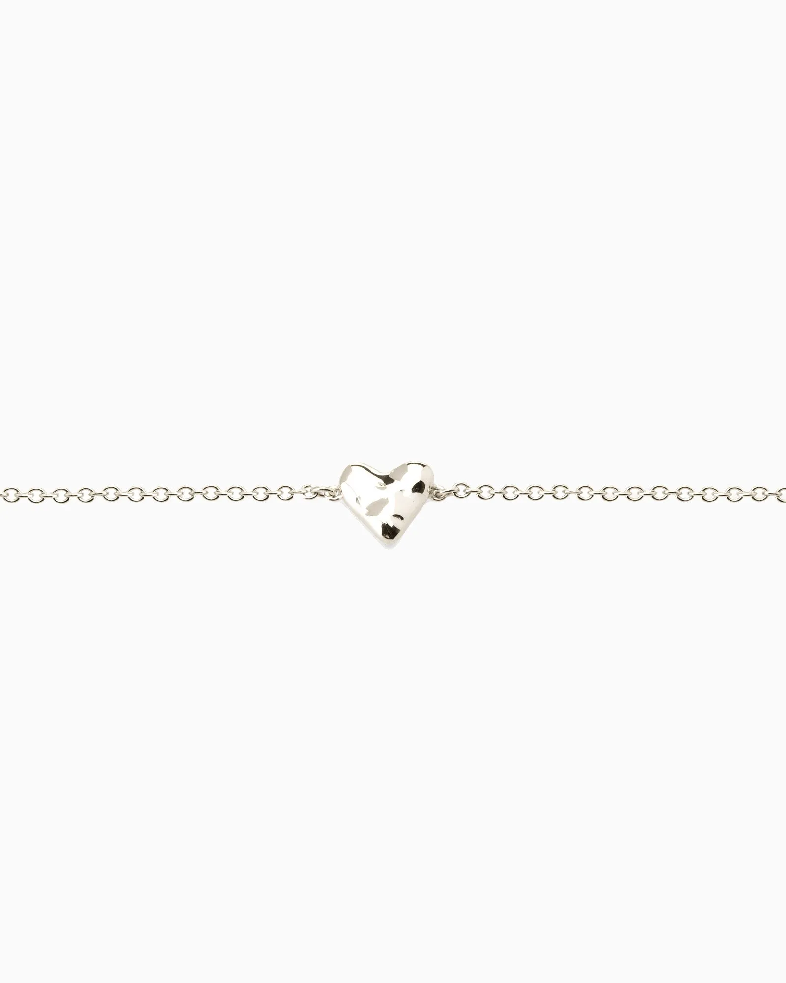 Baby Organic Heart Bracelet | Silver