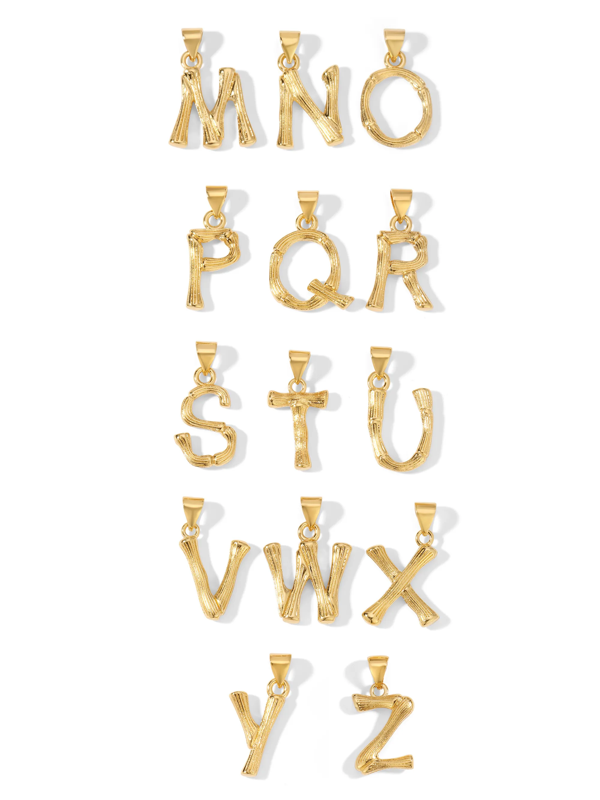 Bamboo Initial Necklace
