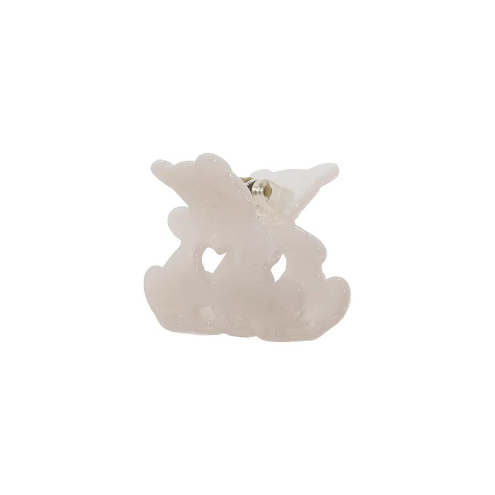 BEAR CLIP GLOSSY WHITE