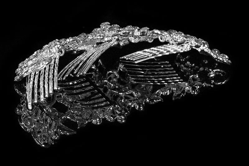 Beatrice Romantic Crystal Deco Hair Comb