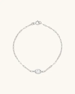 Bezel Oval Bracelet