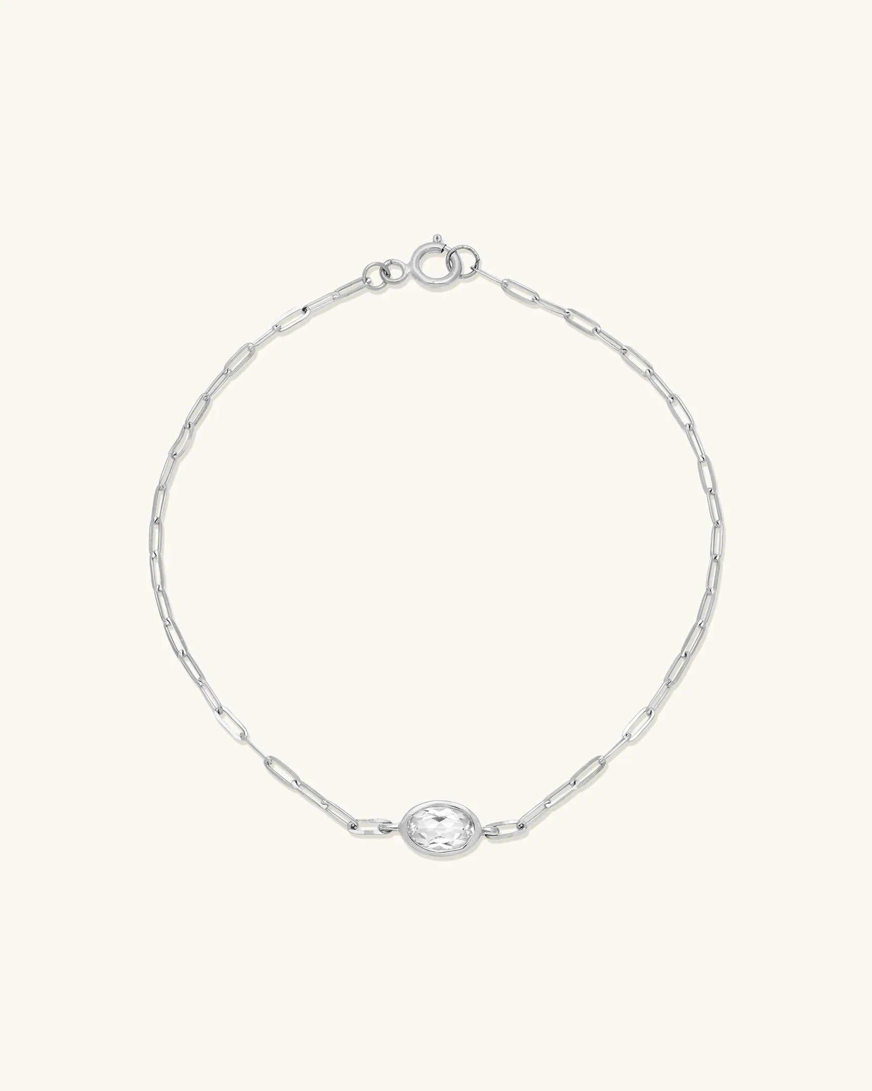 Bezel Oval Bracelet