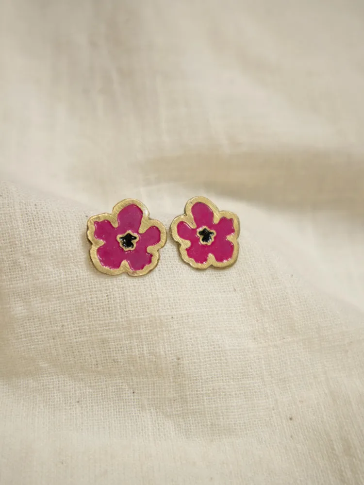 Blossom Stud  - Magenta